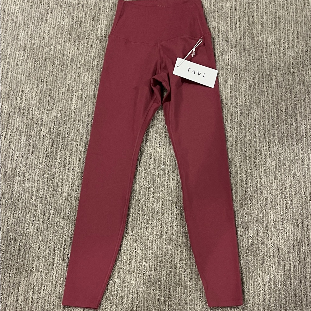 Tavi Women's Burgundy Leggings